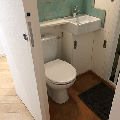 Studio - Aménagements salle d'eau avec WC